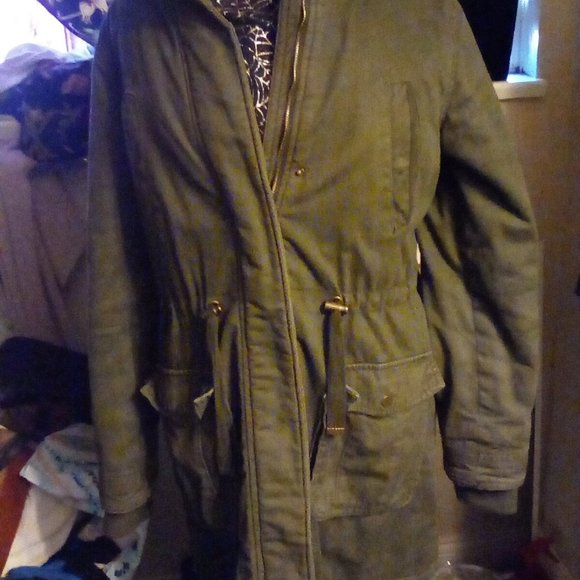 Ardene Army Green Winter Coat - Picture 3 of 4
